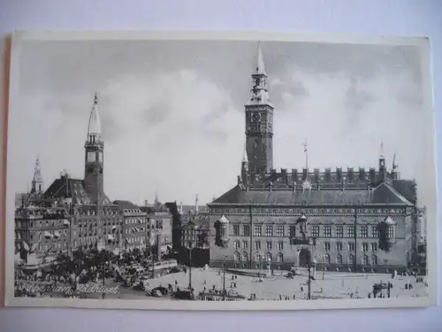 Alte AK Kopenhagen Kobenhaven Rathaus [A1337]