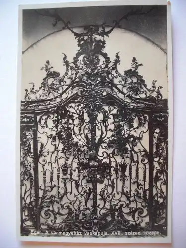 Alte AK Eger Cheb A varmegyehaz vaskapuja… [A1342]