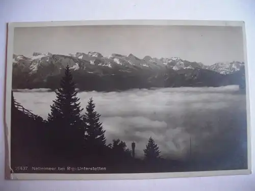 Alte AK Nebelmeer bei Rigi Unterstetten [B318]