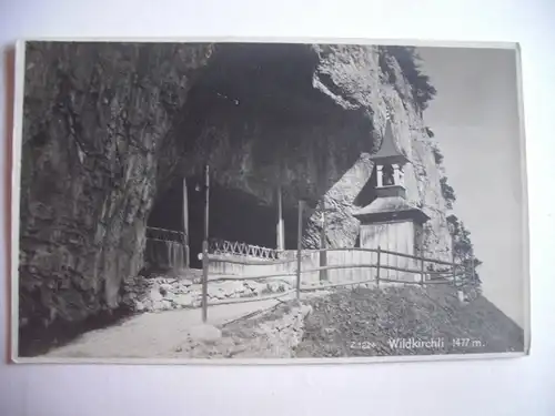 Alte AK Wildkirchli Ebenalp Appenzell [B329]