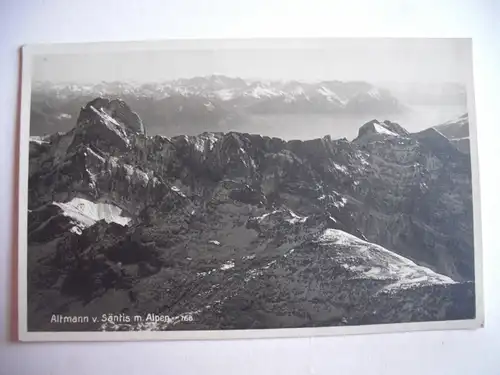 Alte AK Altmann v. Säntis mit Alpen [B332]