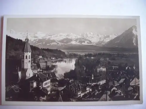 Alte AK Thun und die Alpen [B335]