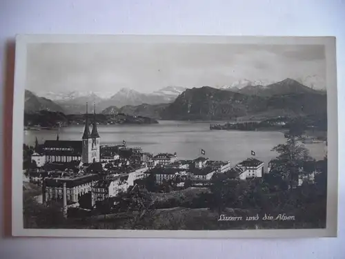 Alte AK Luzern und die Alpen [B344]