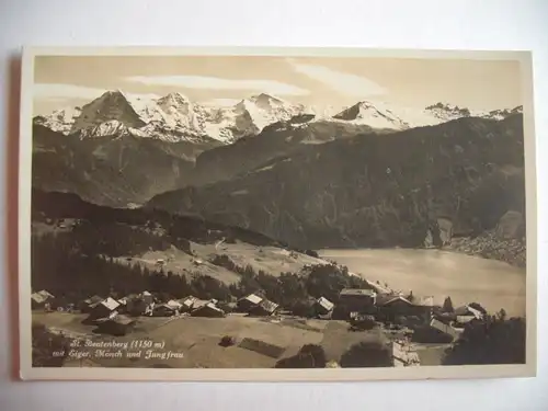 Alte AK St. Beatenberg Eiger Mönch Jungfrau [B354]