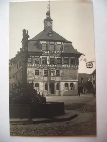 Alte AK Fotokarte Stein am Rhein Rathaus [B356]