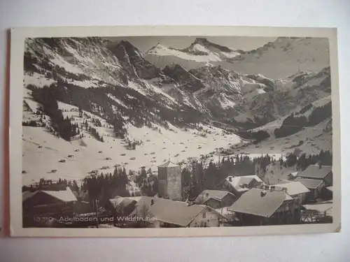 Alte AK Adelboden und Wildstrubel [B357]