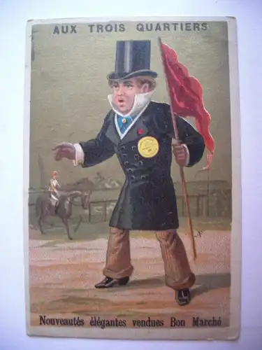 Alte AK Paris Sammelbild Aux Trois Quartiers 7 x 11cm [B360]