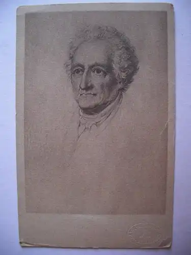 Alte AK Goethe Silberstiftzeichnung v. Schwerdtgeburth  [B384]