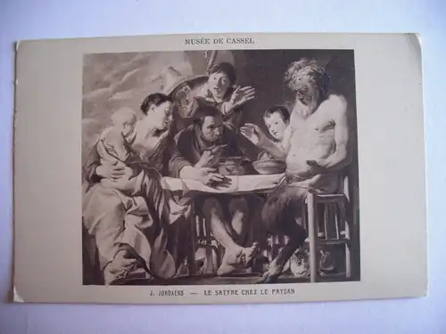 Alte AK Kassel J. Jordans Le Satyr chez le Paysan [B385]