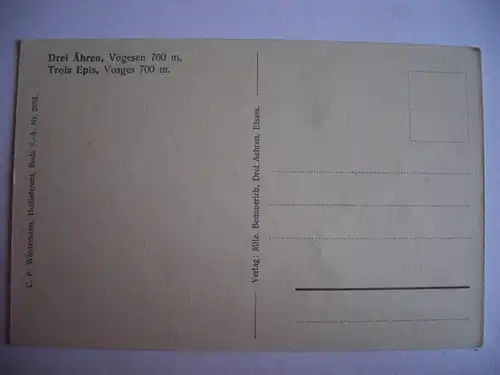 Alte AK Drei Aehren Vogesen Ähren Trois Epis [B402]