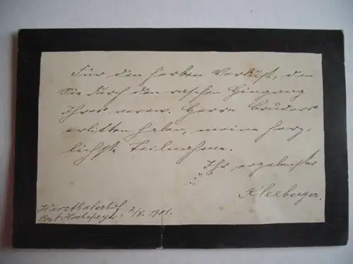 Alte AK Kaiserslautern Harzthalerhof handschr. Beileidskarte  [B416]