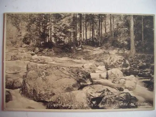 Alte AK Pöhl Jocketa Vogtl. Schweiz Triebtal Fehldruck (unscharf) [B424]