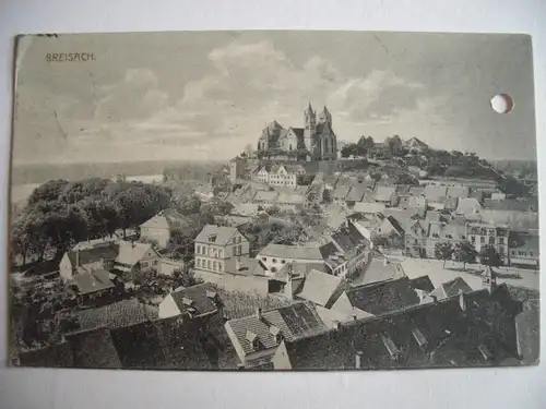 Alte AK Breisach  (leider gelocht) [B34]