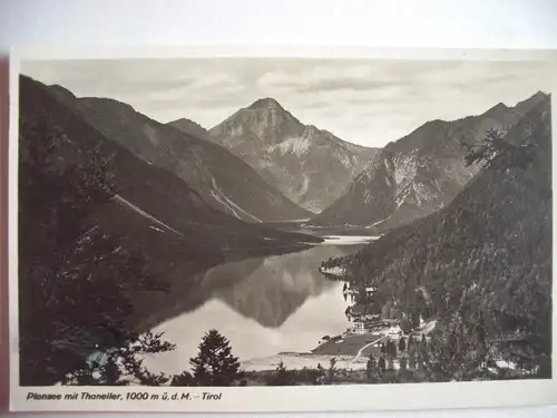 Alte AK Plansee mit Thaneller Tirol [aB28]