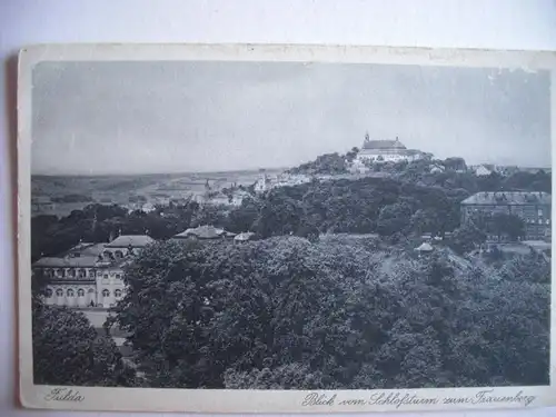 Alte AK Fulda Blick vom Schloßturm [aB30]