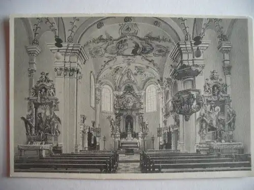 Alte AK Hohenrechberg Wallfahrtskirche Schwäbisch Gmünd [aB119]