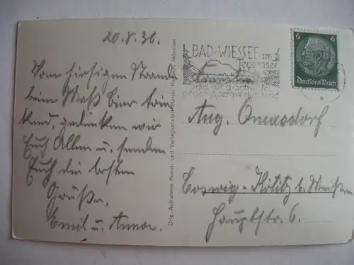 Alte AK Tegernsee mit Hirschberg und Kampen [aB137]