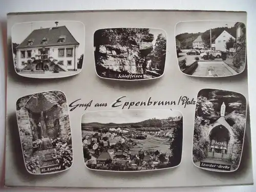 Alte AK Eppenbrunn Pfalz Mehrbildkarte [aB141]