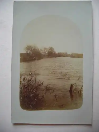 Alte AK Fotokarte unbekannter See [aB174]