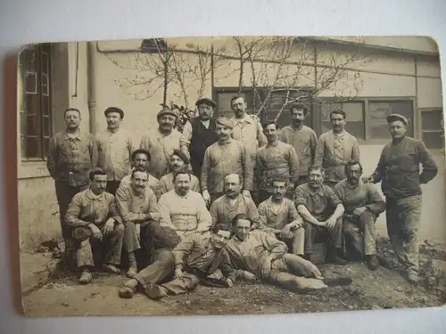 Alte AK Fotokarte Gruppenfoto Algerien um 1920 [aB193]