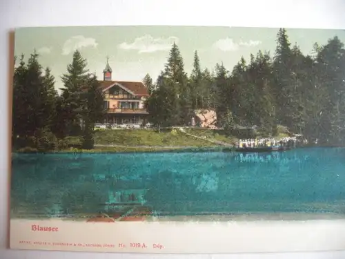 Alte AK Blausee Kandergrund Berner Oberland [aB199]