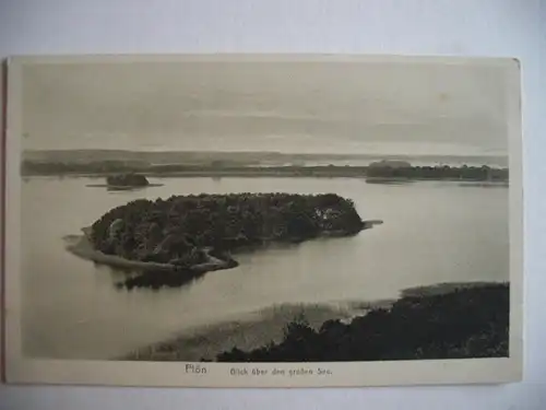 Alte AK Plön Blick über den Großen See [R125]