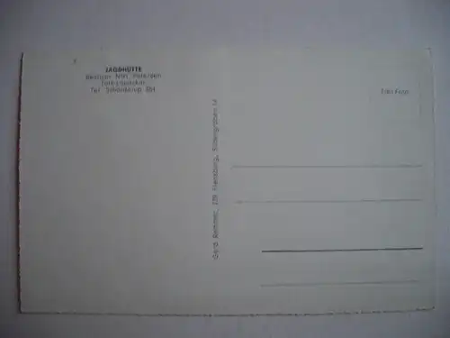 Alte AK Tolk Lobacker Jagdhütte  [R154]