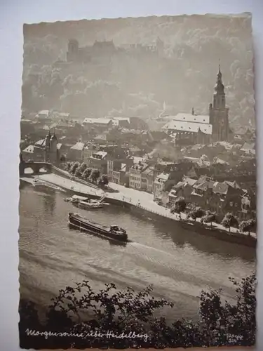 Alte AK Morgensonne über Heidelberg [R189]