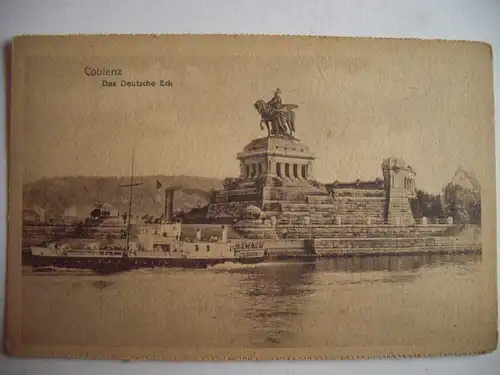 Alte AK Coblenz Koblenz Das Deutsche Eck [R236]