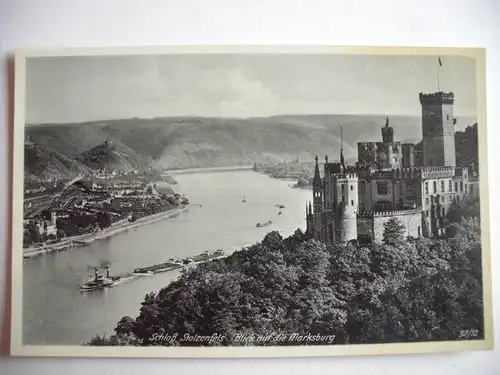 Alte AK Schloß Stolzenfels Marksburg [R259]