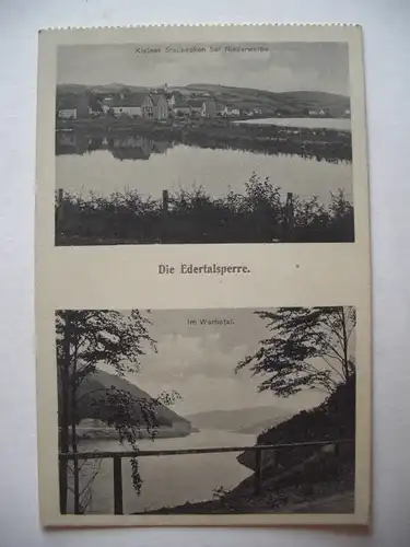 Alte AK Die Edertalsperre Edersee Niederwerbe [R268]