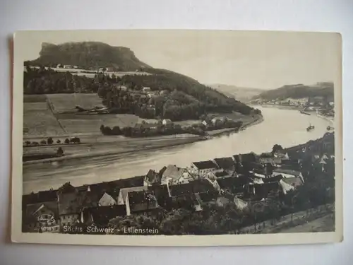 Alte AK Sächsische Schweiz Lilienstein [R282]