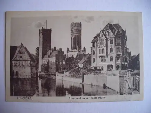 Alte AK Lüneburg Alter und Neuer Wasserturm [R303]