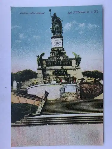 Alte AK Rüdesheim Nationaldenkmal um 1920 [aS2]