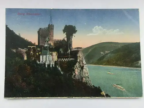 Alte AK Burg Rheinstein um 1920 [aS3]