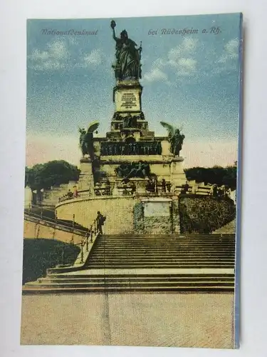 Alte AK Rüdesheim Nationaldenkmal um 1920 [aS11]