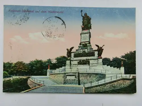 Alte AK Rüdesheim Nationaldenkmal um 1920 [aS12]