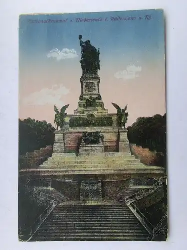 Alte AK Rüdesheim Nationaldenkmal um 1920 [aS32]