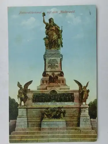 Alte AK Rüdesheim Nationaldenkmal um 1920 [aS33]