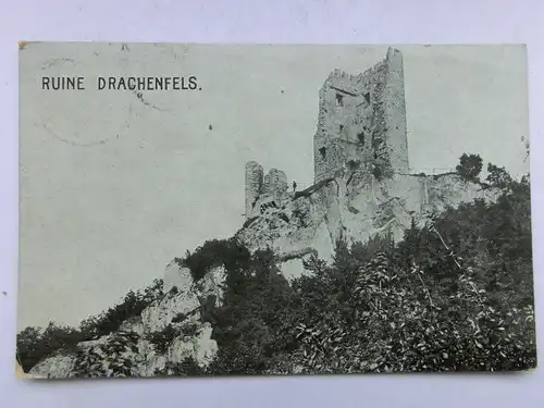 Alte AK Ruine Drachenfels 1910 [aS40]