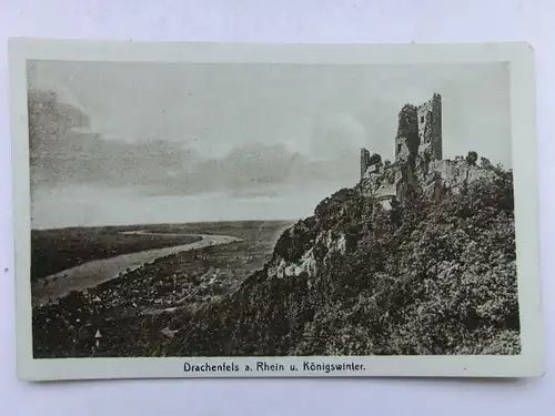 Alte AK Drachenfels Königswinter [aS45]