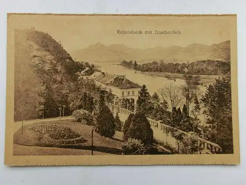 Alte AK Rolandseck Drachenfels [aS78]