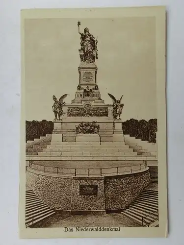 Alte AK Rüdesheim Nationaldenkmal Niederwalddenkmal [aS84]