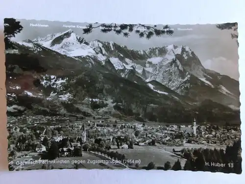 Alte AK Garmisch Partenkirchen gegen Zugspitze [aL530]