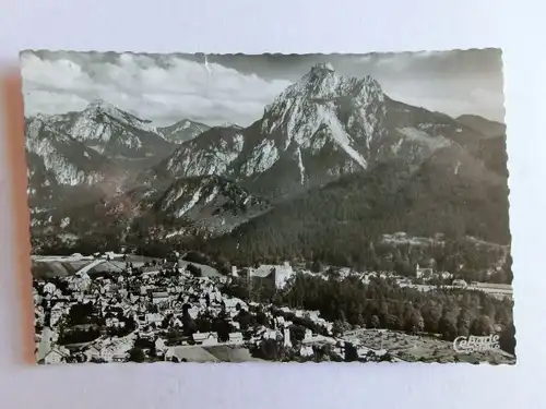 Alte AK Füssen Allgäu mit Säuling [aL541]