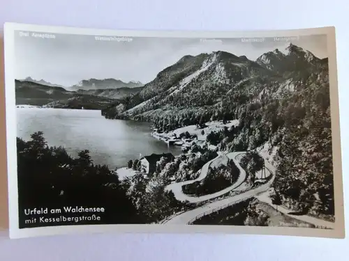 Alte AK Urfeld am Walchensee Kesselbergstraße [aL572]