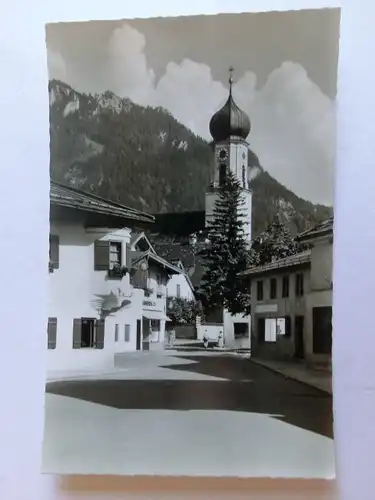 Alte AK Oberammergau Partie am Sternwirt [aL618]