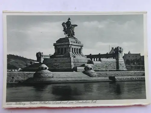 Alte AK Koblenz Kaiser Wilhelm Denkmal [aS120]