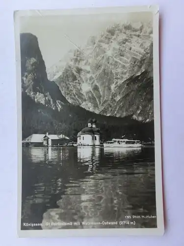 Alte AK Berchtesgaden Königssee St. Bartholomä [aS130]