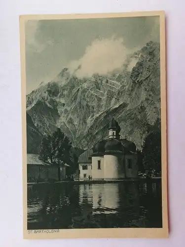 Alte AK Berchtesgaden Königssee St. Bartholomä [aS131]